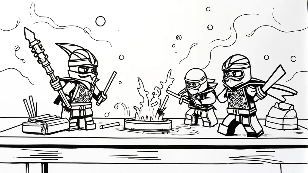 coloriage à imprimer Ninjago