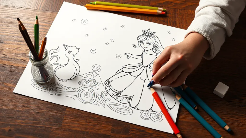 coloriage princesse