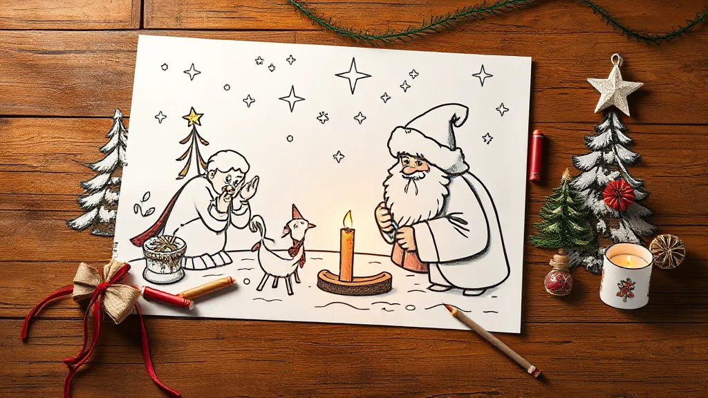 père Noël à imprimer