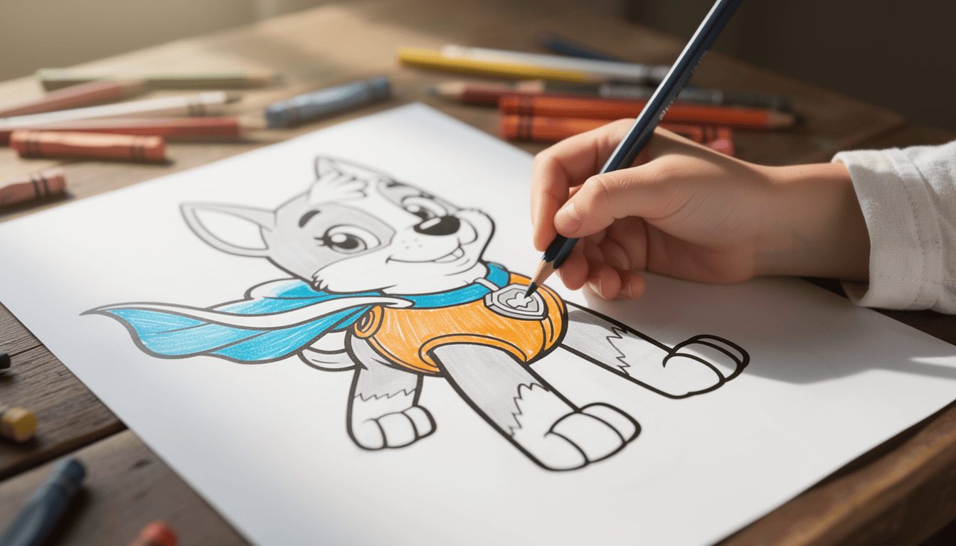 coloriage super Pat Patrouille