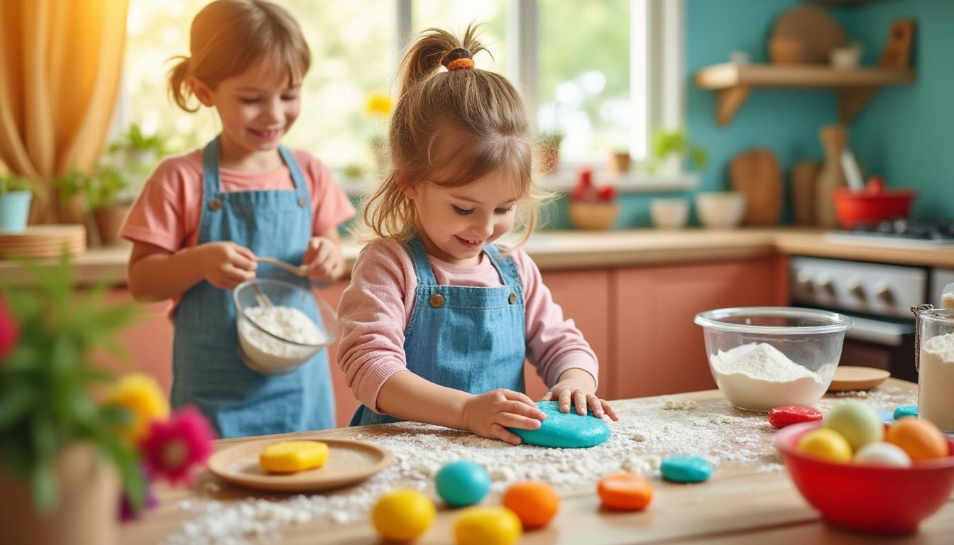 découvrez une recette facile et rapide de pâte à modeler sans cuisson, idéale pour les petits artistes en herbe. amusez-vous à créer des formes colorées en toute sécurité, sans tracas ni chaleur. parfait pour des activités manuelles créatives à la maison !
