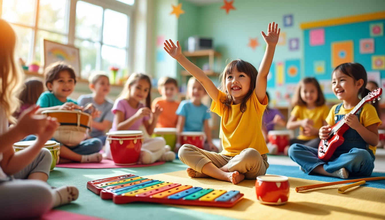 explorez comment l'activité musicale chez les enfants de 3 à 5 ans favorise leur développement, stimule leur créativité et renforce leurs compétences sociales et cognitives.