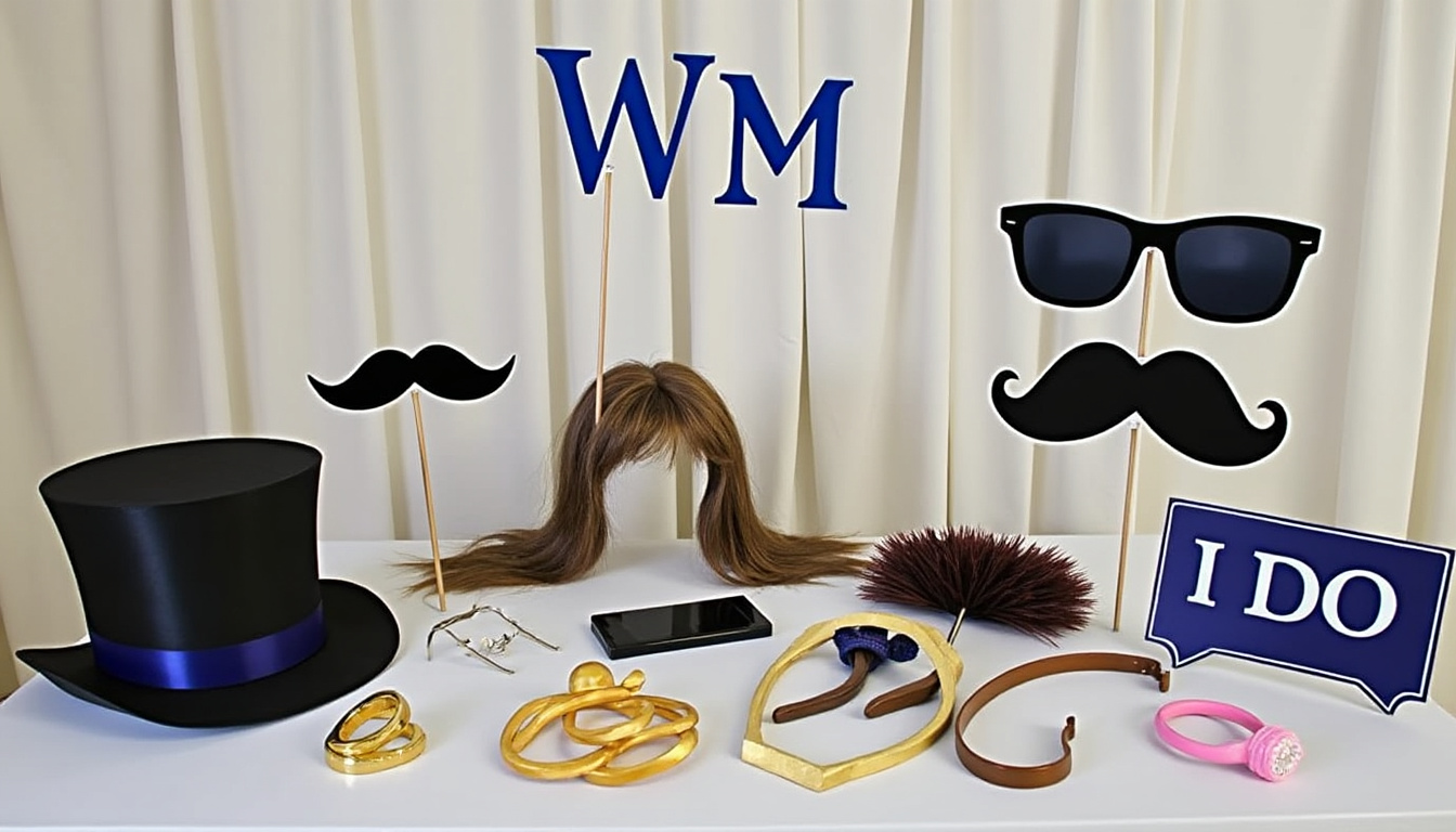 découvrez les meilleurs thèmes de photobooth avec accessoires rigolos pour un mariage inoubliable ! ambiance festive, fous rires et souvenirs uniques garantis pour tous vos invités.