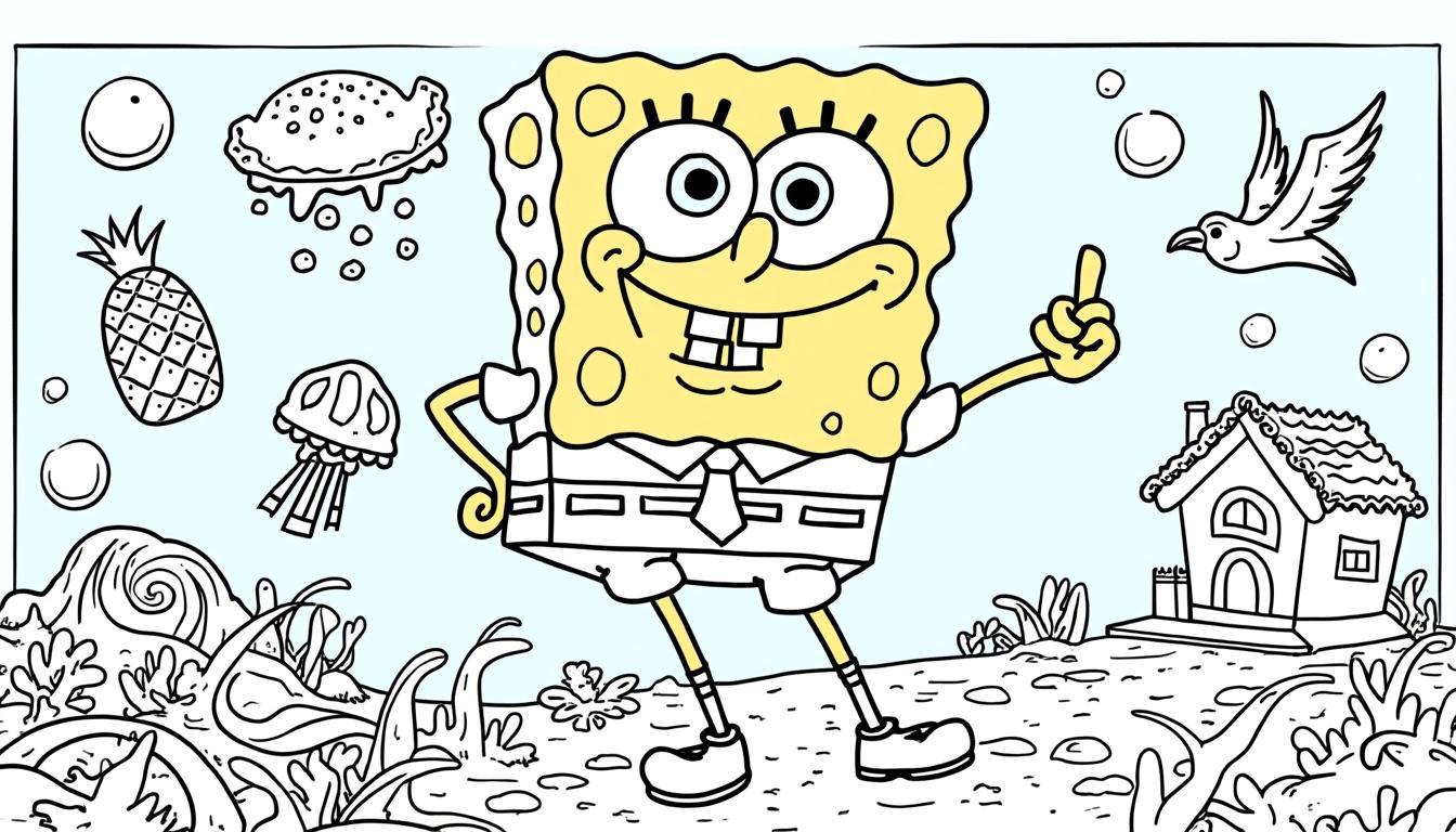 découvrez les dernières tendances du coloriage bob l'éponge, avec des motifs originaux et adaptés à tous les âges pour des moments de créativité et d'amusement garantis.