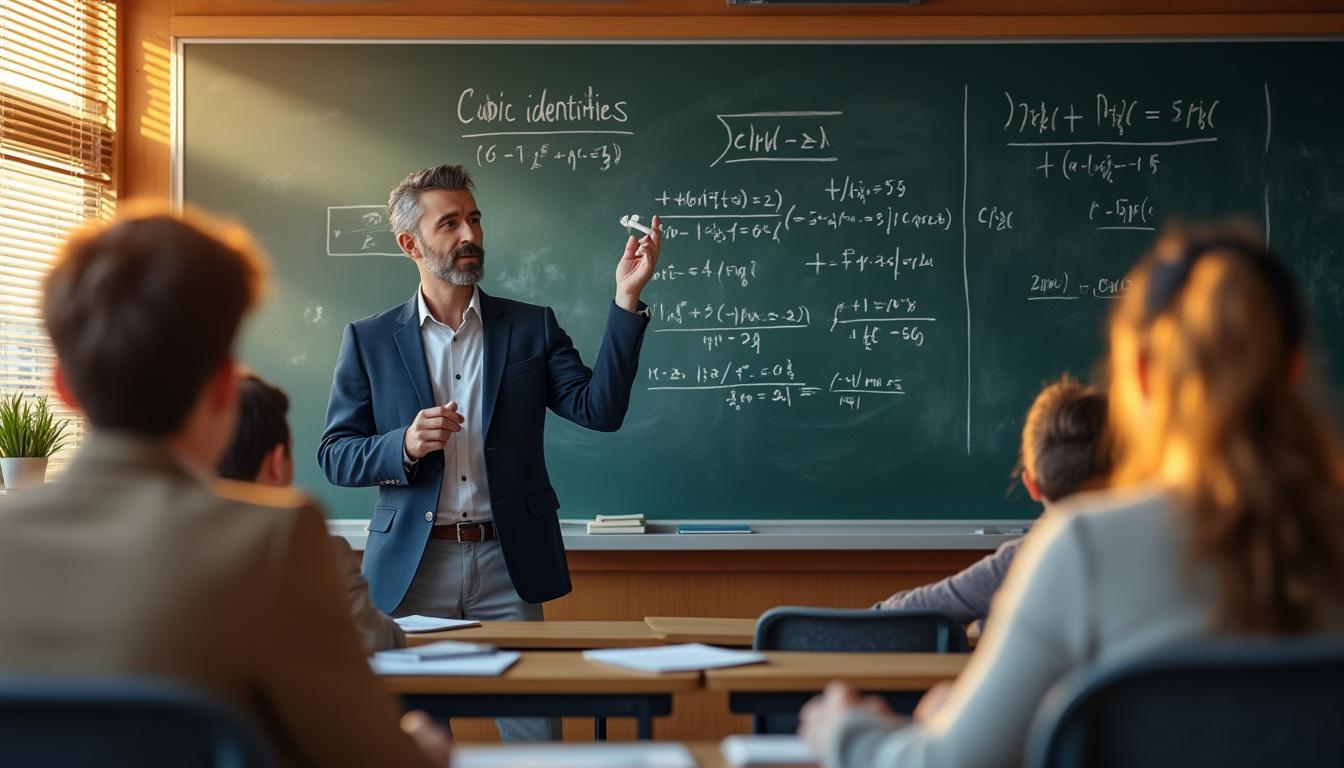 découvrez des méthodes efficaces pour enseigner l'identité remarquable de degré 3, avec des conseils pratiques et des exemples clairs pour faciliter l'apprentissage.