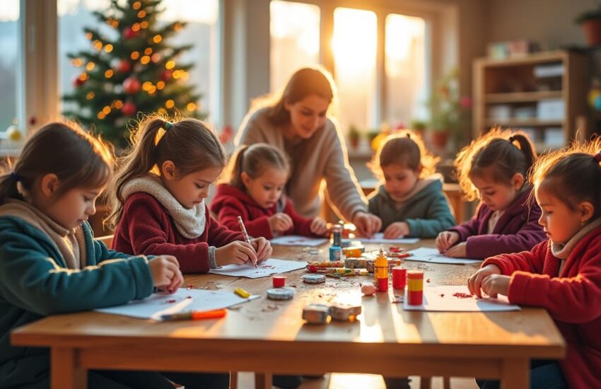 découvrez comment organiser un atelier de bricolage de noël adapté aux enfants de grande section de maternelle, avec des idées créatives et des conseils pratiques pour une activité ludique et festive.