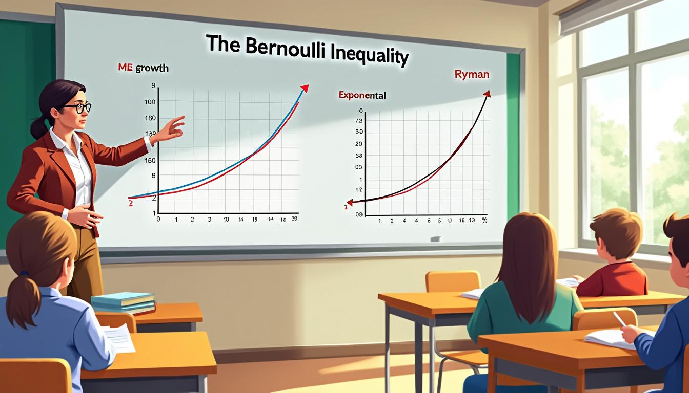 explorez une démonstration captivante de l'inégalité de bernoulli et comprenez ses applications mathématiques avec des explications claires et détaillées.