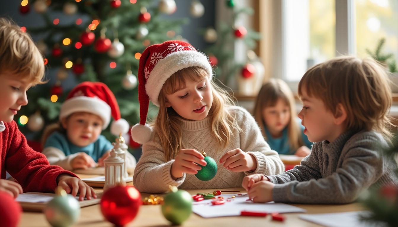 découvrez comment intégrer facilement des activités ludiques et éducatives sur noël dans votre programme scolaire en maternelle pour stimuler la créativité et l'esprit festif des enfants.