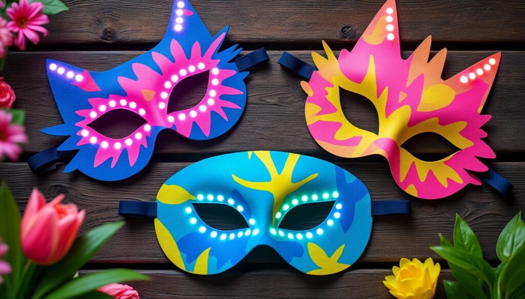 Masques pour Enfants Feutre Masques d'animaux avec Corde Élastique pour