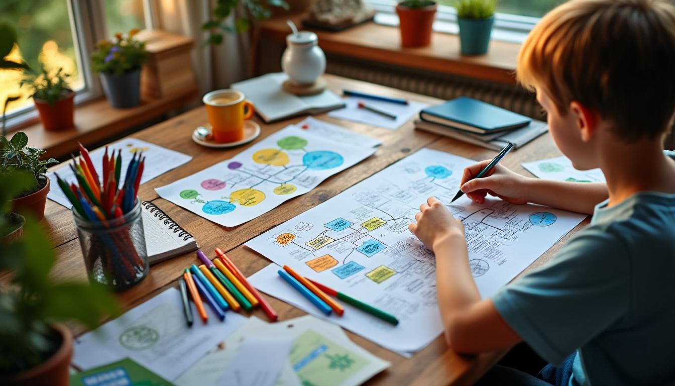 découvrez les meilleures astuces pour créer des cartes mentales cm1 à imprimer, afin d'aider vos enfants à mieux organiser leurs idées et réussir leurs apprentissages.