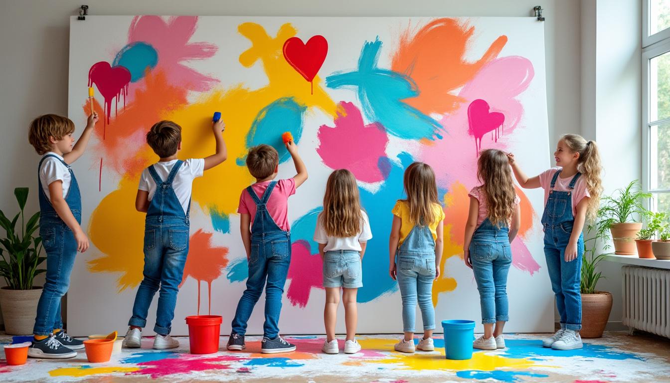 découvrez nos conseils pratiques pour réussir un dessin collectif sur une grande feuille lors d'une fête d'anniversaire pour enfants, garantissant amusement et créativité pour tous.