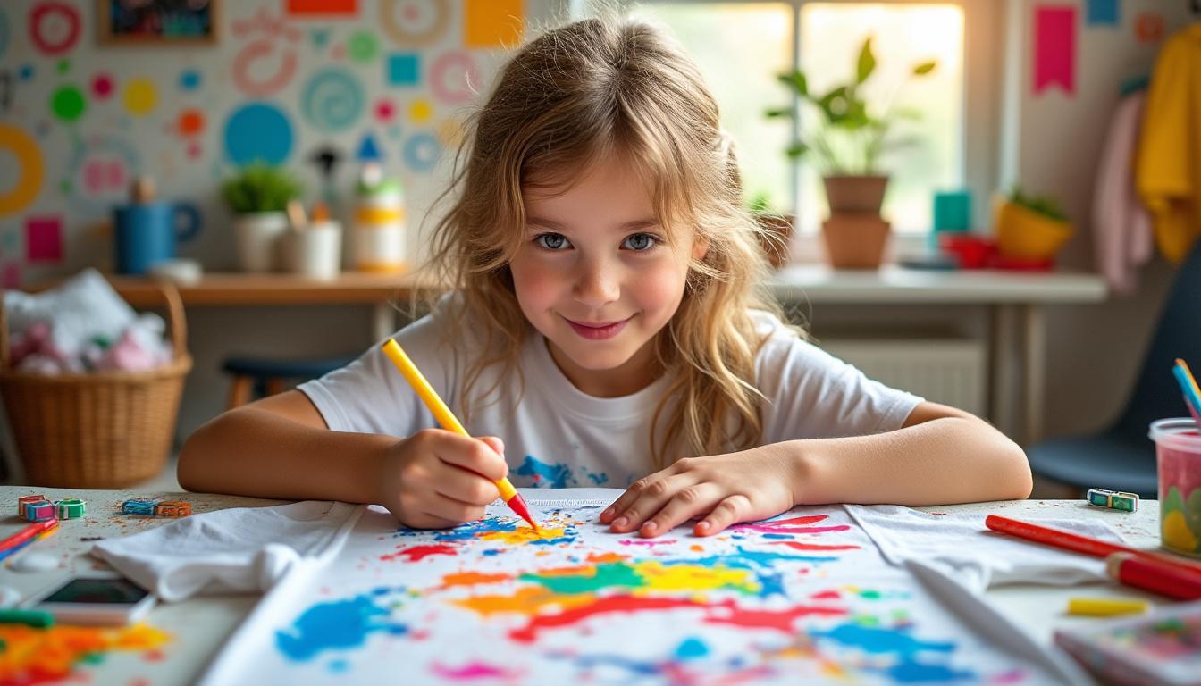 découvrez comment la customisation de t-shirts pour enfants leur permet d'exprimer leur créativité tout en s'amusant, avec des idées faciles et ludiques adaptées à tous les âges.
