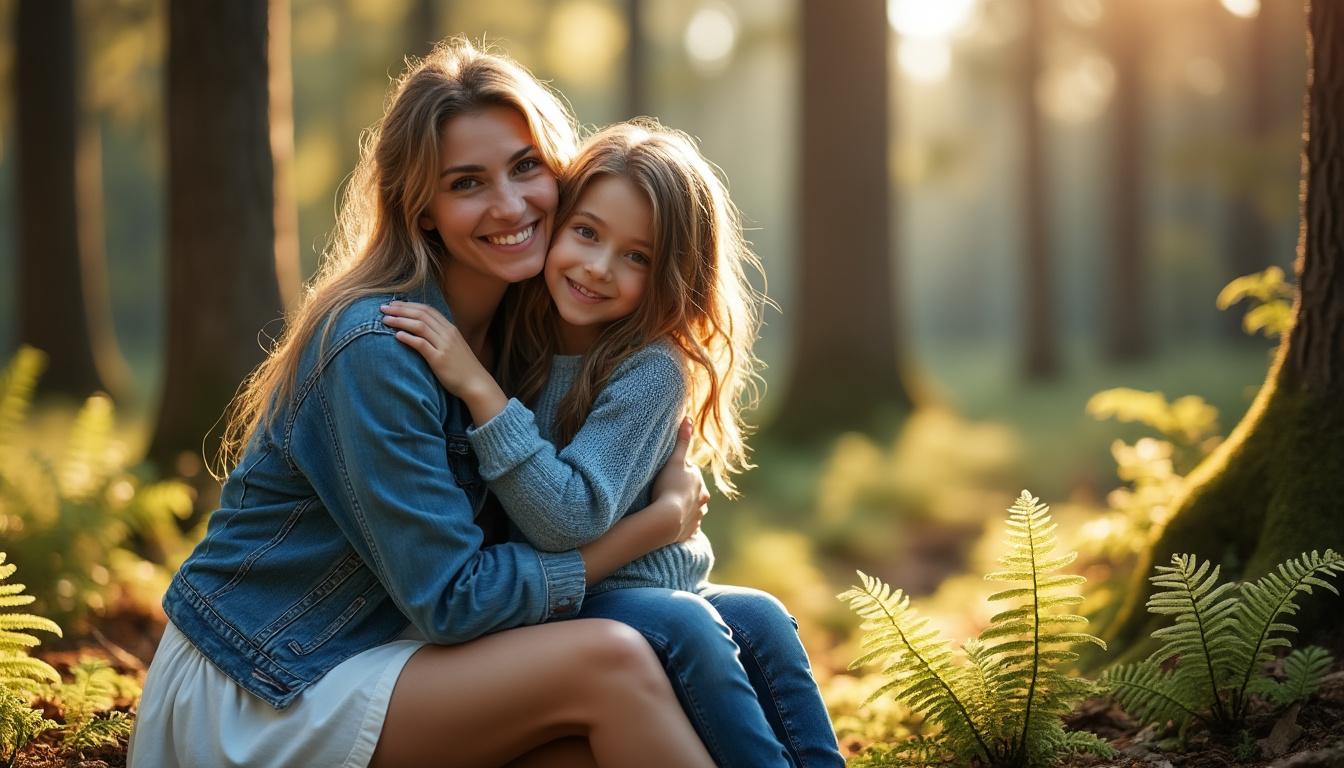 découvrez un poème émouvant d'une maman dédié à sa fille, célébrant l'amour inconditionnel et le lien unique qui les unit.