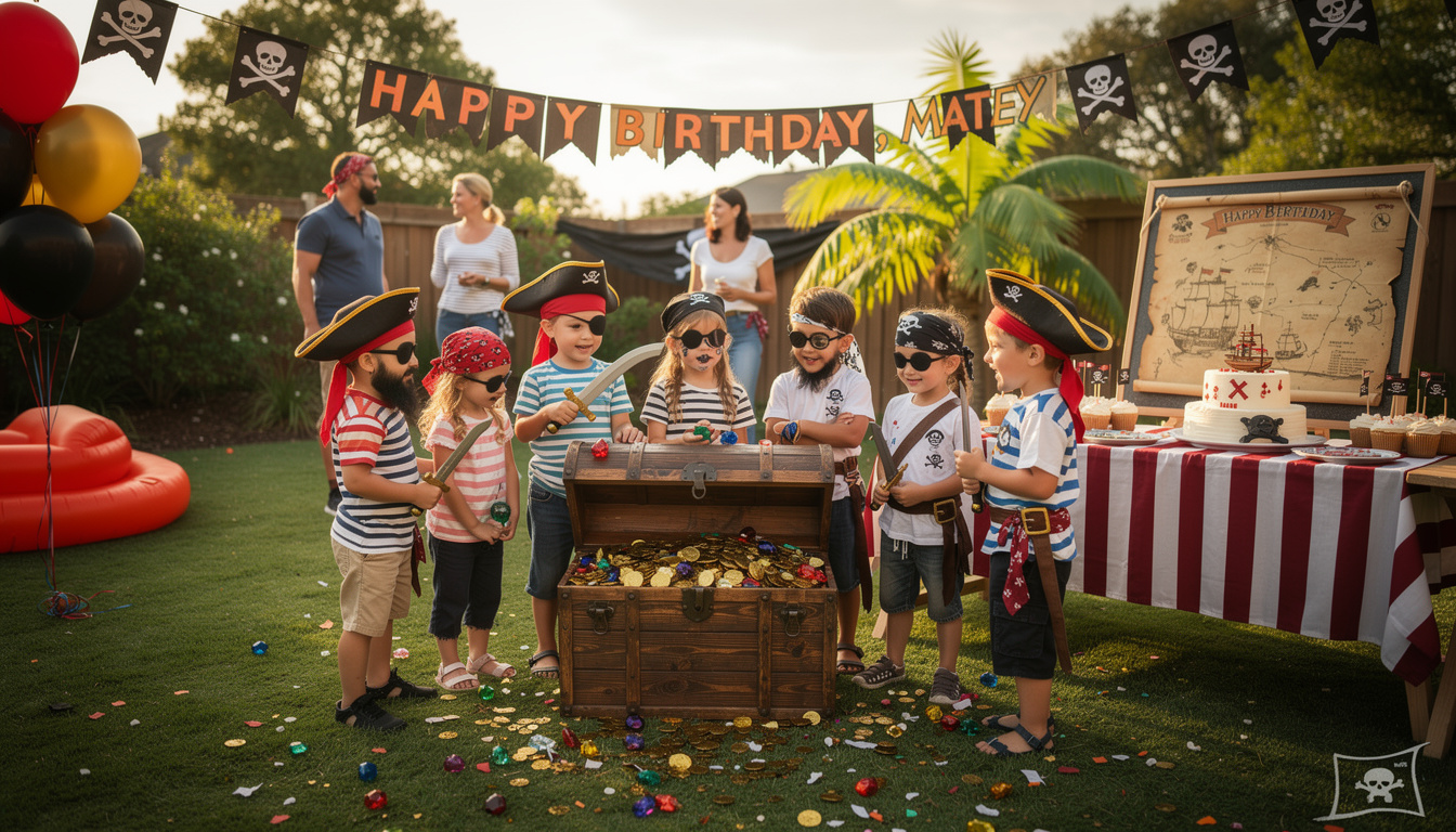 découvrez notre guide complet pour organiser un anniversaire d'enfant sur le thème des pirates des mers, avec des idées de décoration, activités et inspirations pour une fête inoubliable.