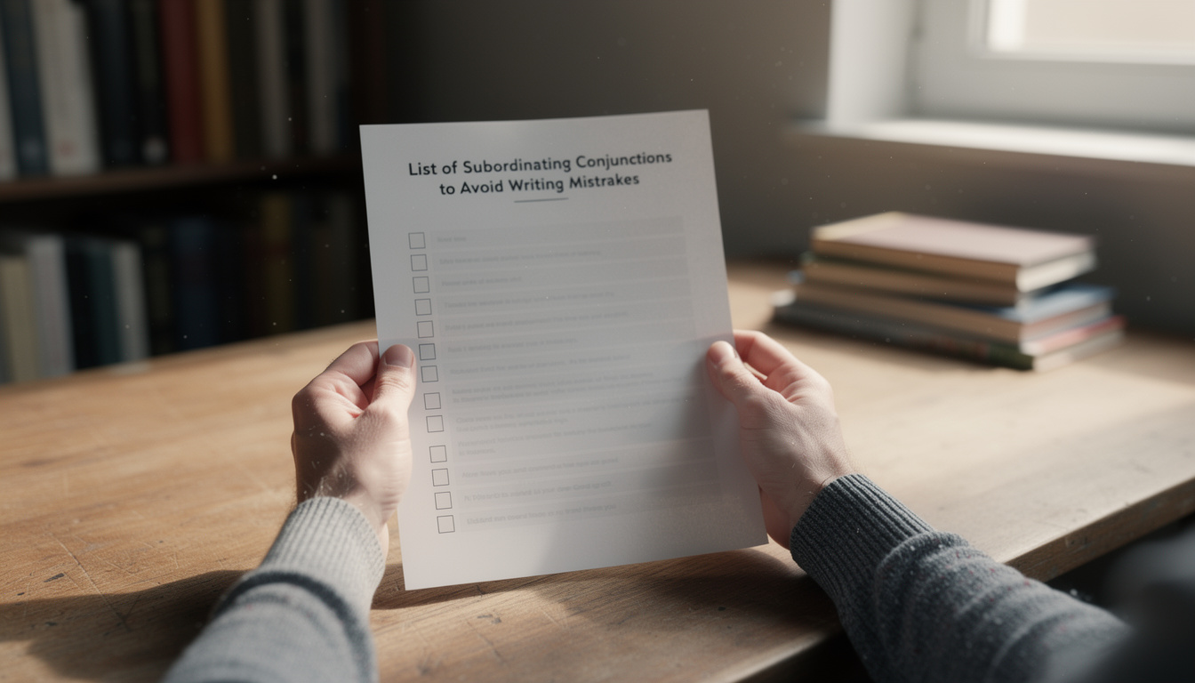 découvrez notre liste pdf utile pour maîtriser les conjonctions de subordination et évitez les erreurs d'écriture courantes. améliorez votre style et votre clarté dès aujourd'hui !