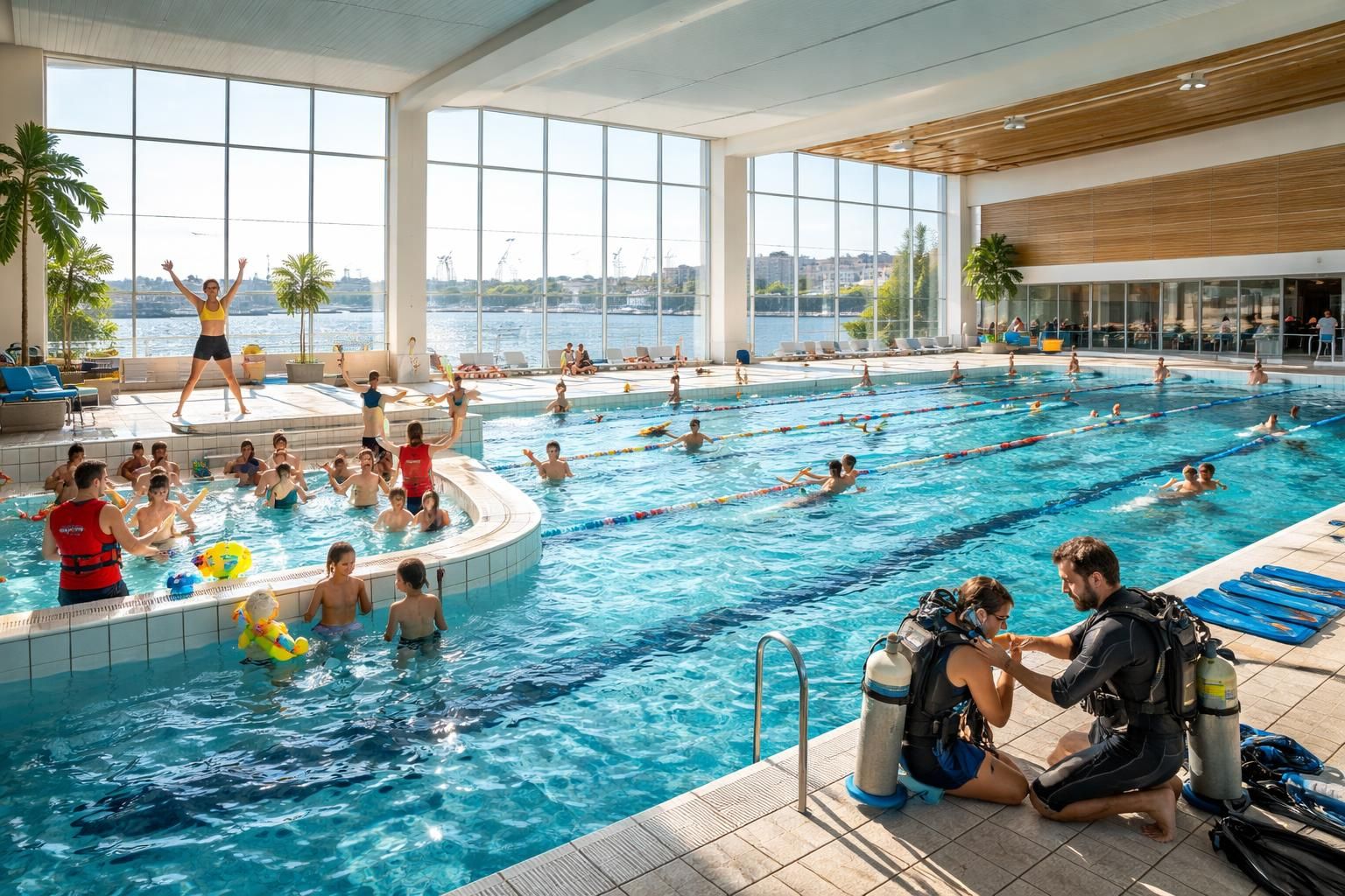 découvrez les diverses activités aquatiques proposées dans les piscines de saint nazaire, idéales pour toutes les âges et tous les niveaux, entre natation, aquagym et loisirs aquatiques.