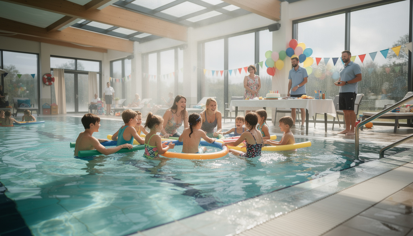 découvrez les avantages d'organiser une fête pour enfants dans une piscine couverte, idéale pour s'amuser en toute saison, quel que soit le temps.