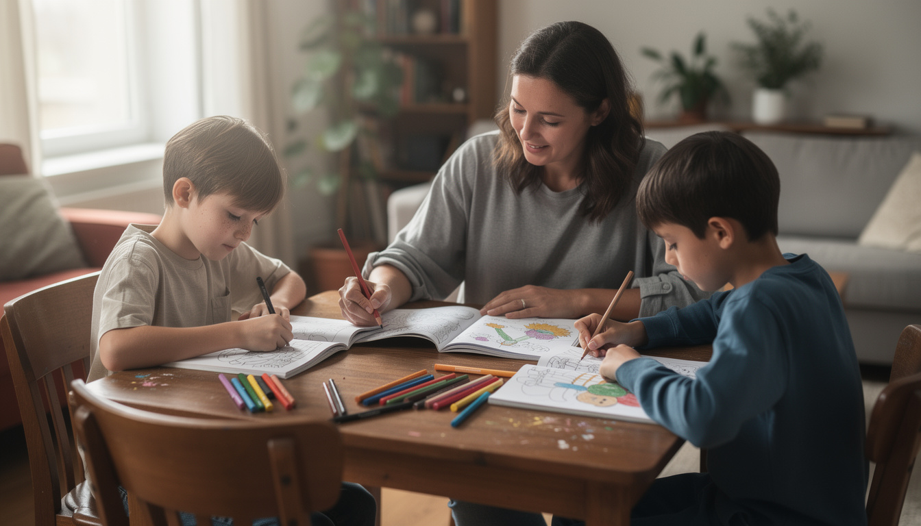 découvrez le coloriage magique pour créer des œuvres d'art uniques tout en s'amusant en famille ou entre amis, avec une activité ludique autour de la table de multiplication par 4.