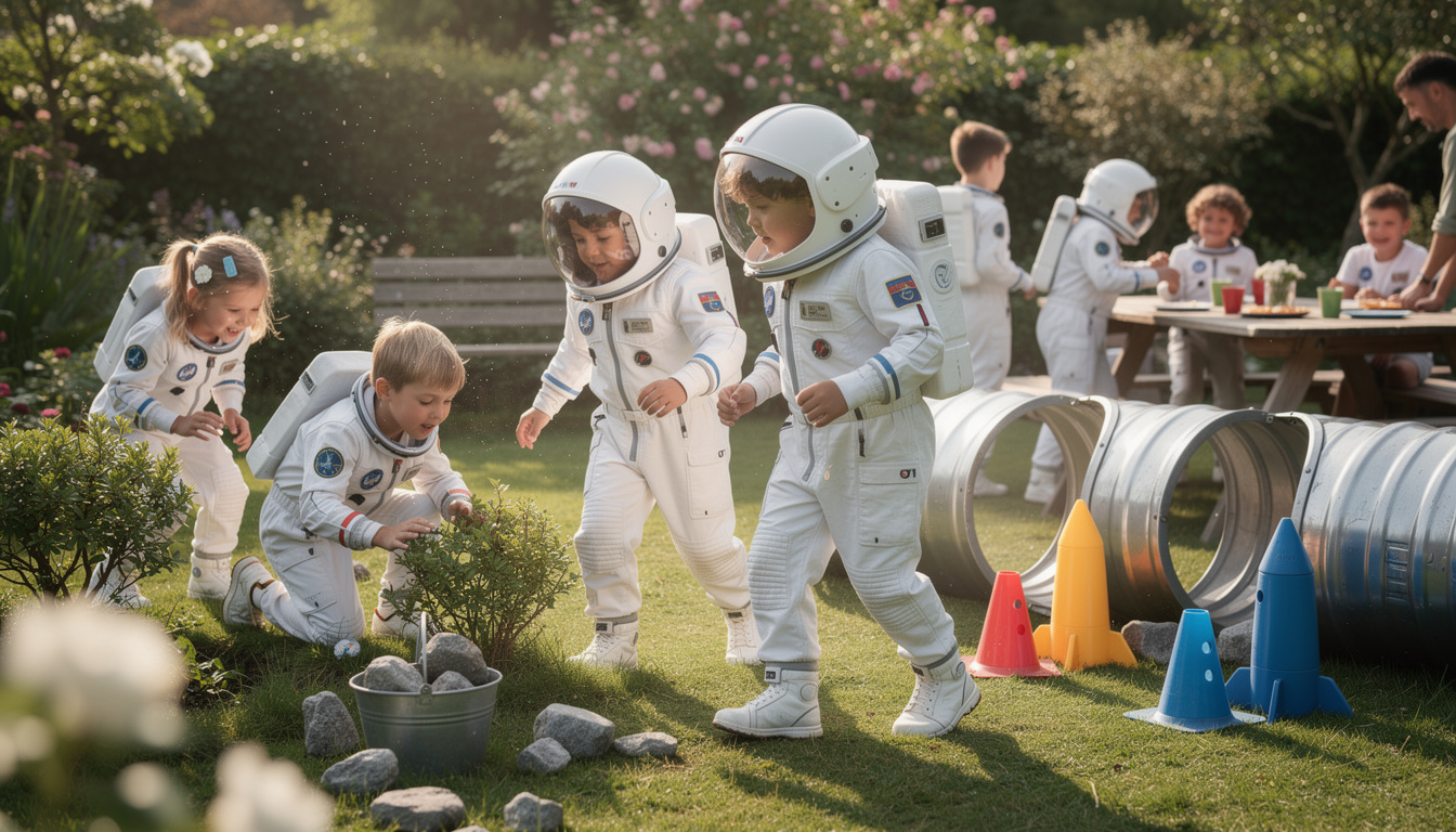 découvrez les meilleurs jeux pour réussir un anniversaire d'enfant sur le thème astronaute, pour une fête inoubliable pleine d'aventures spatiales et de fun.