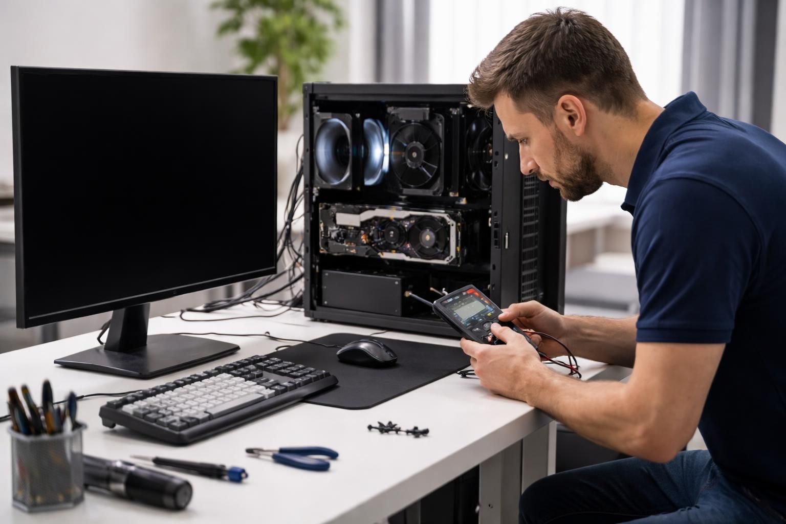 découvrez comment diagnostiquer simplement un écran noir et déterminer si la panne provient de la gpu ou de l'écran.