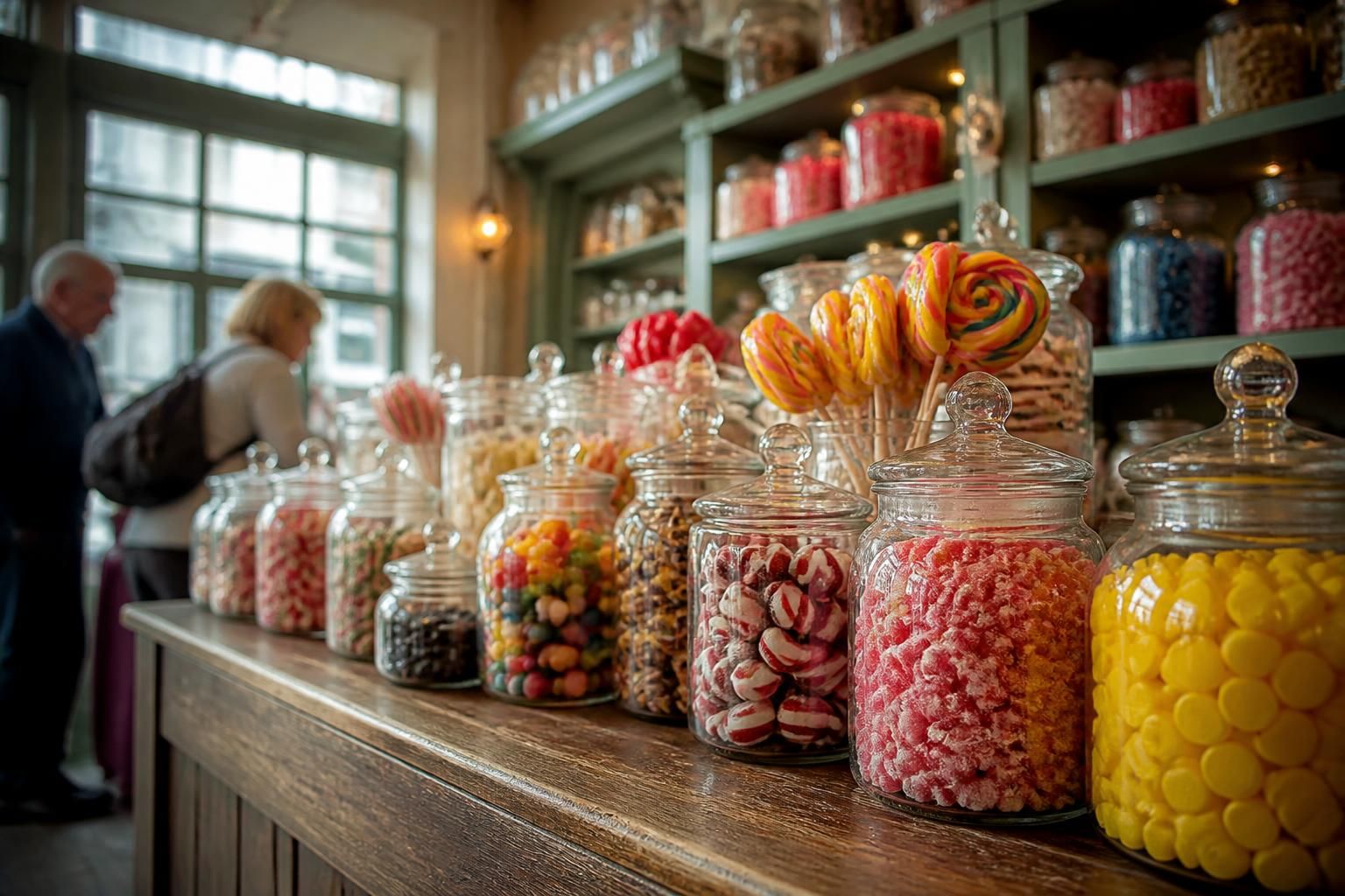plongez dans la nostalgie avec notre bar à bonbons coloré, idéal pour raviver vos souvenirs d'enfance et partager des moments gourmands inoubliables.