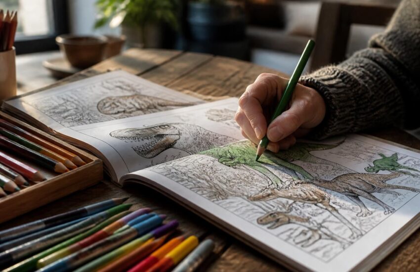 découvrez les bienfaits du coloriage de dinosaures avec jurassic park, une activité relaxante qui favorise la détente et le bien-être.