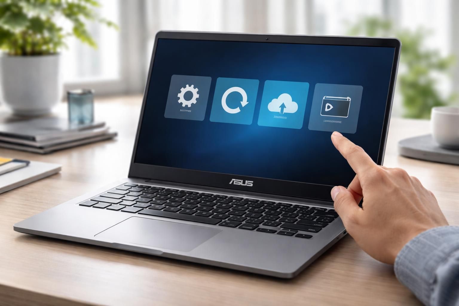 PC Asus : options de récupération au démarrage, pas à pas
