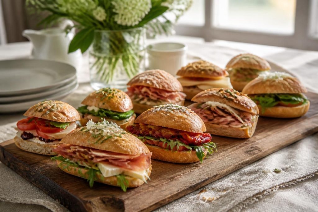 Assortiment de mini sandwiches : recettes créatives qui éblouiront vos invités