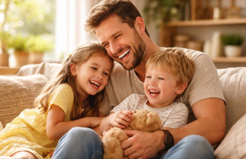 découvrez la joie simple et profonde d'être parent, où un sourire de vos enfants suffit à illuminer toute votre journée.