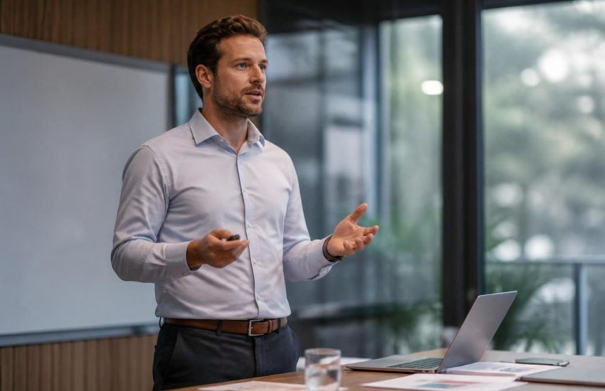 découvrez comment maîtriser les mots de liaison en allemand pour améliorer la fluidité et l'efficacité de vos présentations.