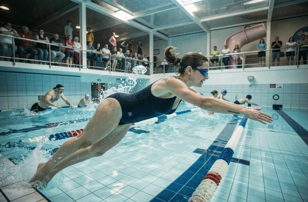 Le centre aquatique L'Illiade avec son bassin de natation et ses équipements aquatiques modernes